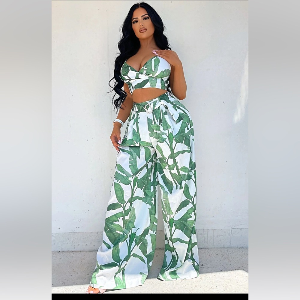 Tropical Pant Set 🌴